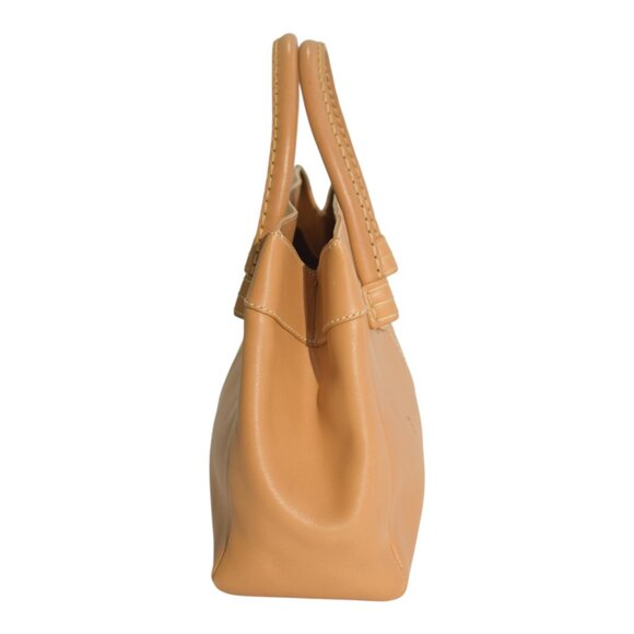 Tod's Caramel Leather Contrast stitching Top Handle Shoulder bag Handbag - Picture 7 of 16